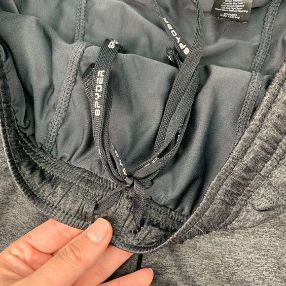 Spyder Active Shorts Mens XXL 2XL Gray Inner Lined Performance Proweb Stretch - Picture 6 of 14